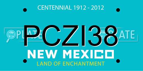 PCZI38 New Mexico License Plate