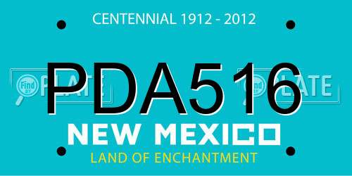 PDA516 New Mexico License Plate