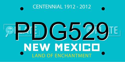 PDG529 New Mexico License Plate