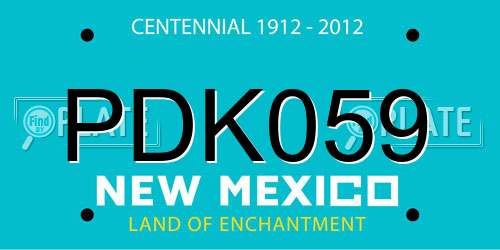 PDK059 New Mexico License Plate