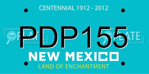 PDP155 New Mexico License Plate