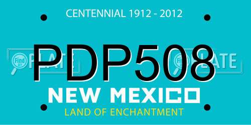 PDP508 New Mexico License Plate