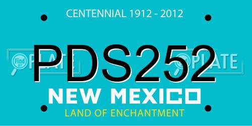PDS252 New Mexico License Plate