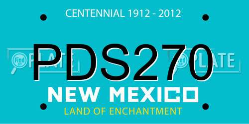 PDS270 New Mexico License Plate