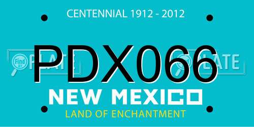 PDX066 New Mexico License Plate