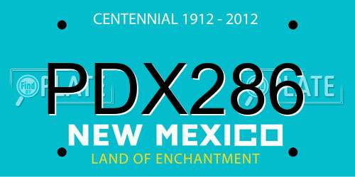PDX286 New Mexico License Plate