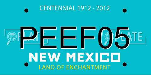 PEEF05 New Mexico License Plate