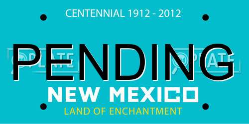 PENDING New Mexico License Plate