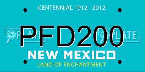 PFD200 New Mexico License Plate