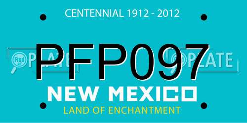 PFP097 New Mexico License Plate