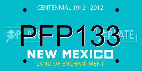 PFP133 New Mexico License Plate
