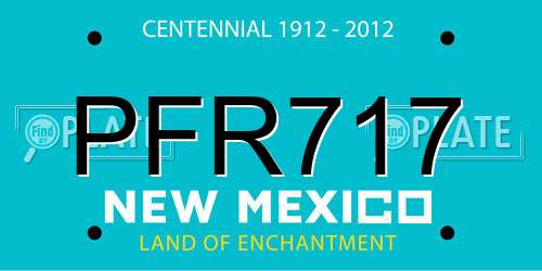 PFR717 New Mexico License Plate
