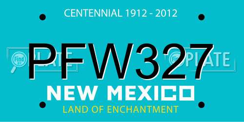 PFW327 New Mexico License Plate