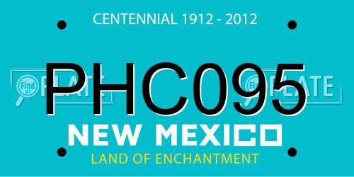 PHC095 New Mexico License Plate