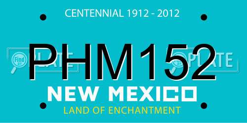 PHM152 New Mexico License Plate