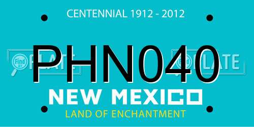 PHN040 New Mexico License Plate