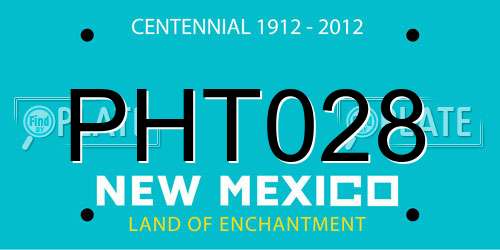 PHT028 New Mexico License Plate