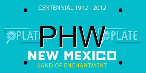 PHW New Mexico License Plate