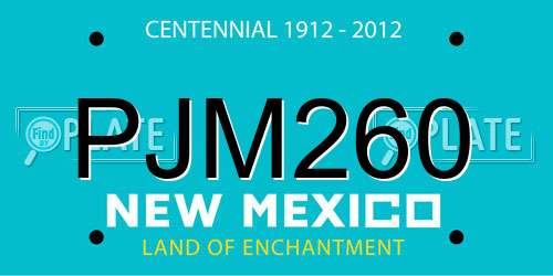 PJM260 New Mexico License Plate