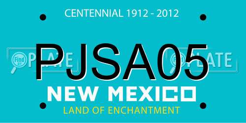PJSA05 New Mexico License Plate