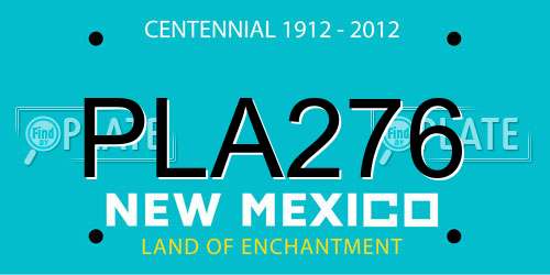 PLA276 New Mexico License Plate