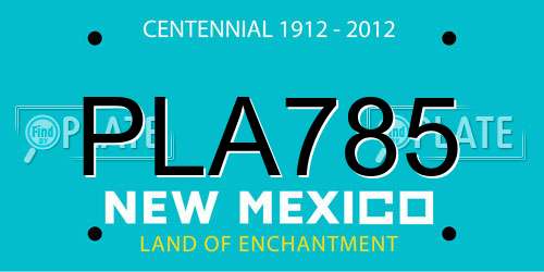 PLA785 New Mexico License Plate