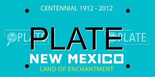 PLATE New Mexico License Plate