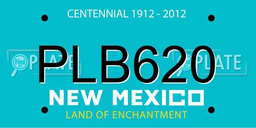 PLB620 New Mexico License Plate