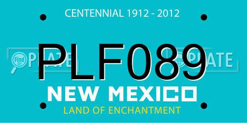 PLF089 New Mexico License Plate