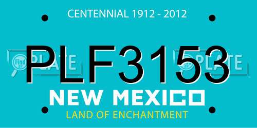 PLF3153 New Mexico License Plate