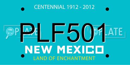 PLF501 New Mexico License Plate