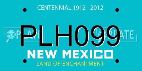 PLH099 New Mexico License Plate