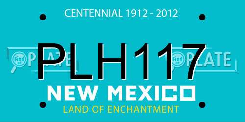 PLH117 New Mexico License Plate