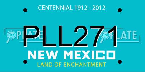 PLL271 New Mexico License Plate