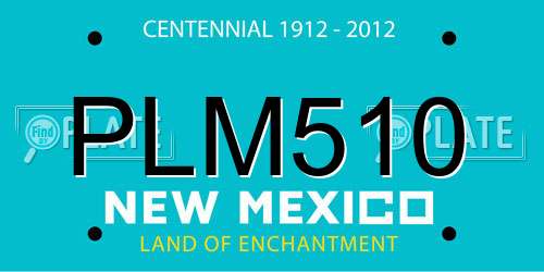 PLM510 New Mexico License Plate