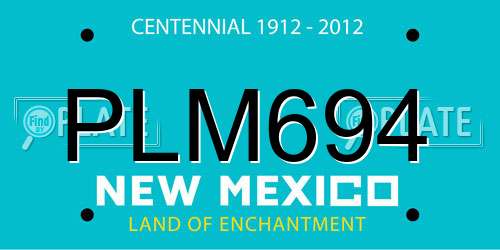 PLM694 New Mexico License Plate