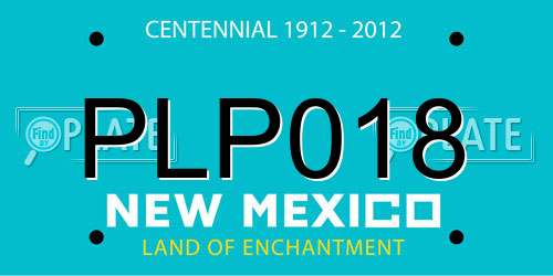 PLP018 New Mexico License Plate