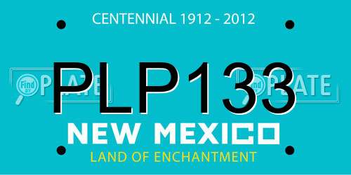 PLP133 New Mexico License Plate