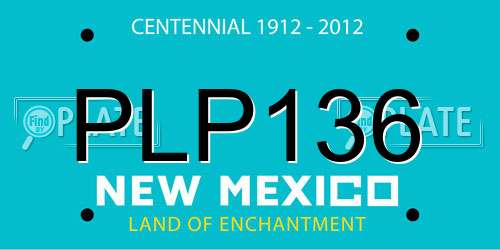 PLP136 New Mexico License Plate