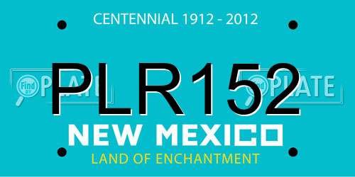 PLR152 New Mexico License Plate
