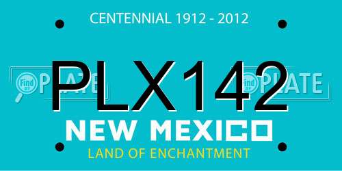 PLX142 New Mexico License Plate