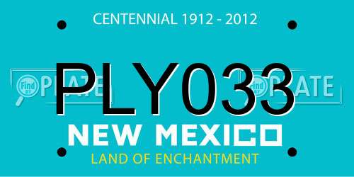 PLY033 New Mexico License Plate