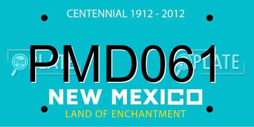 PMD061 New Mexico License Plate