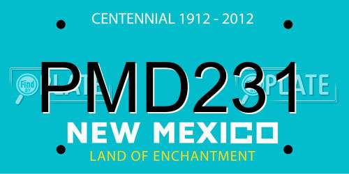 PMD231 New Mexico License Plate