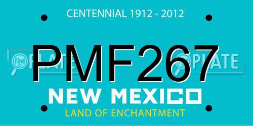 PMF267 New Mexico License Plate
