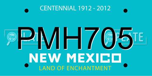 PMH705 New Mexico License Plate