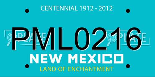 PML0216 New Mexico License Plate