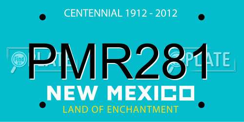 PMR281 New Mexico License Plate