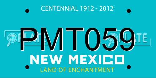 PMT059 New Mexico License Plate