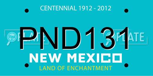 PND131 New Mexico License Plate